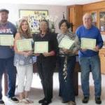 Photo of a Certificate Presentation at the Senior Resource Center.